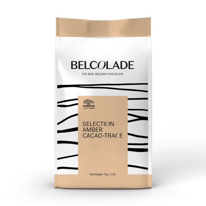 Belcolade | Cacao Trace | Amber | Salted butter caramel white chocolate | 1kg and 15kg