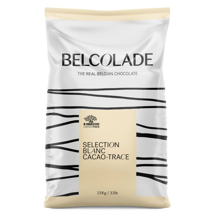 Belcolade | Cacao Trace | White chocolate (30%) buttons | 1kg, 5kg and 15kg