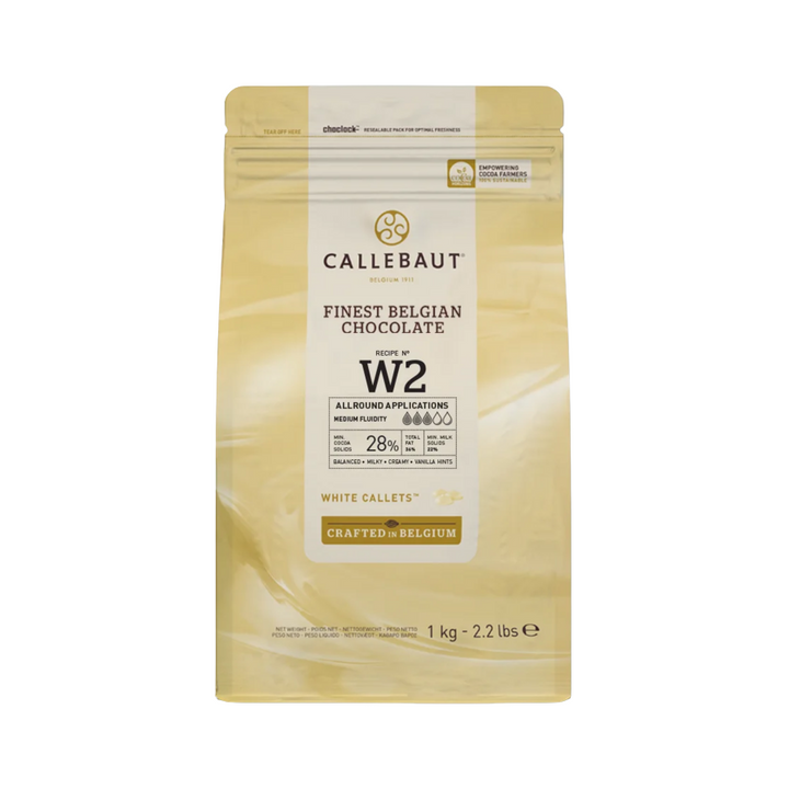 Callebaut | W2 | White chocolate (29.5%) buttons | 2.5kg and 10kg