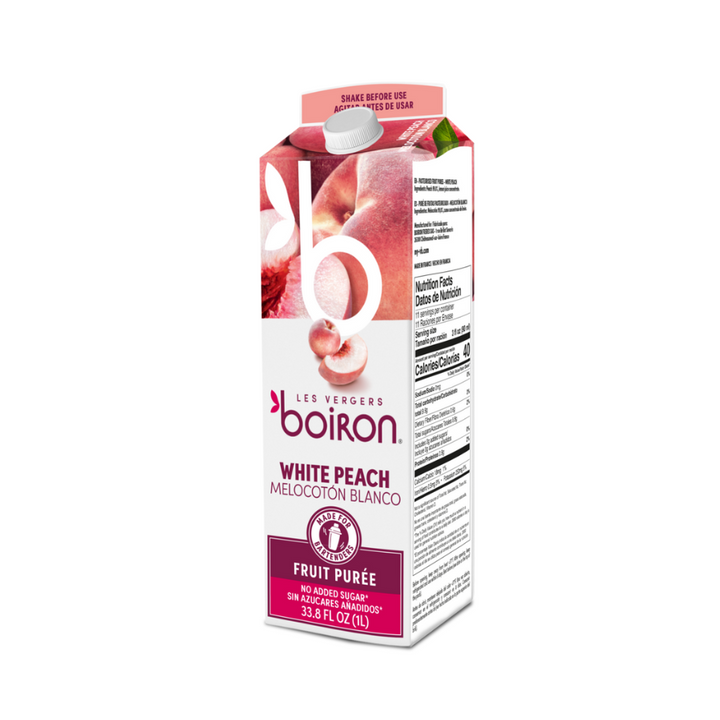 Boiron | White peach fruit puree | 1 litre