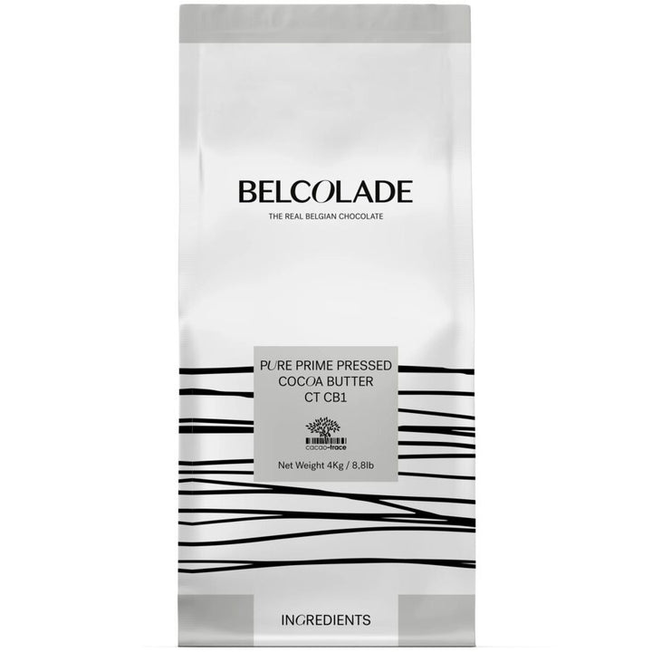Belcolade | Cacao Trace | 100% pure cocoa butter buttons | 4kg