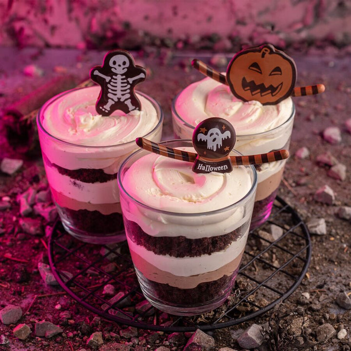 Hillbo dark chocolate Halloween skeleton - 72 pieces
