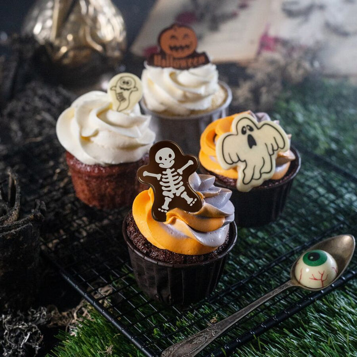 Hillbo dark chocolate Halloween skeleton - 72 pieces