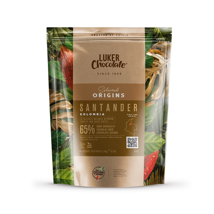 Luker Chocolate | Santander | Dark chocolate (65%) buttons | 2.5kg