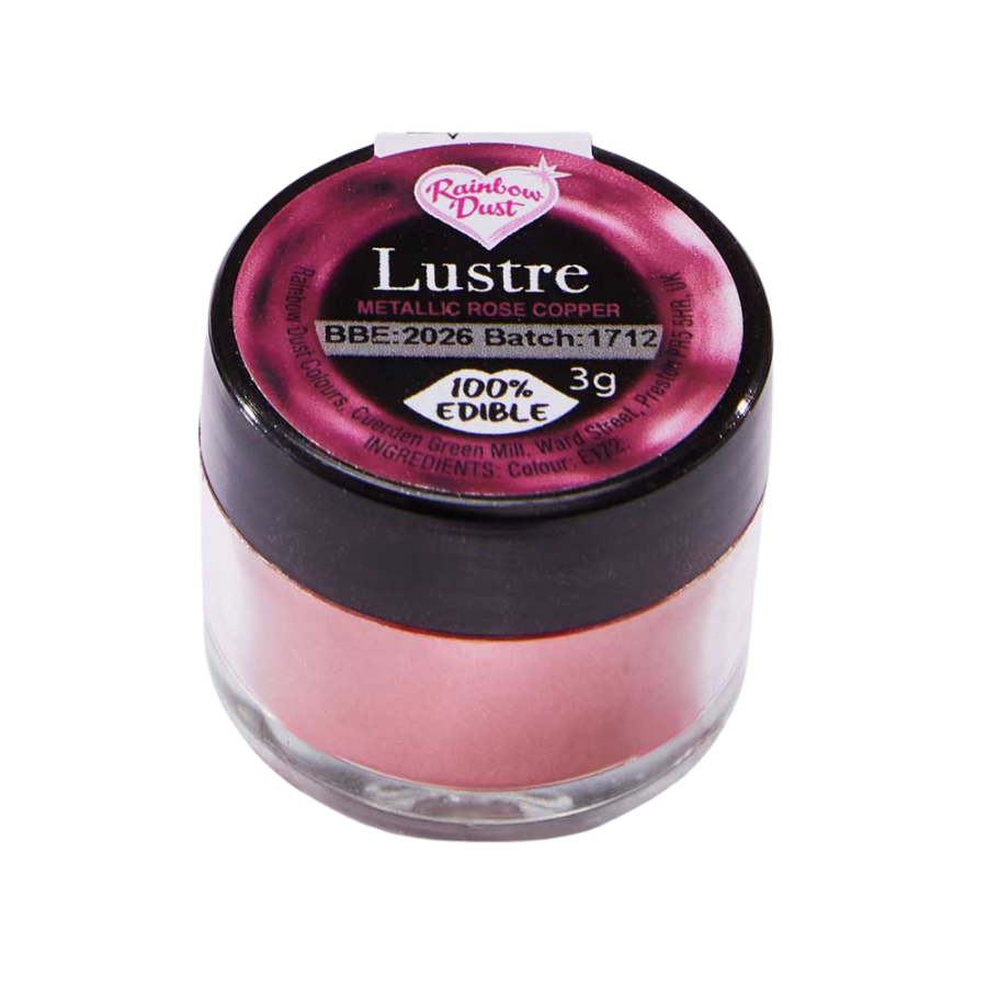 Rainbow Dust Lustre Dust Powder Metallic Rose Copper 3g