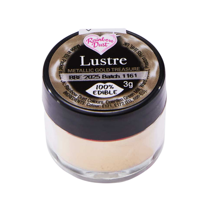 Rainbow Dust Lustre Dust Powder Metallic Golden Treasure 3g