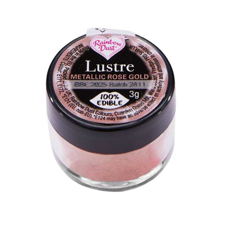 Rainbow Dust Lustre Dust Powder Metallic Rose Gold 3g
