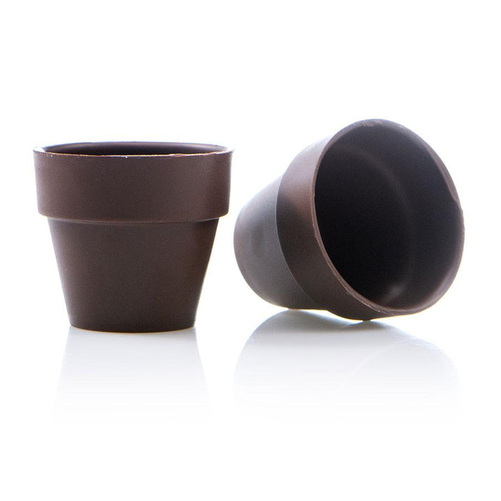 Dobla | Dark chocolate large flowerpot | 28 pieces