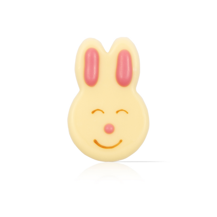 Dobla I White chocolate Easter bunny face I 112 pieces