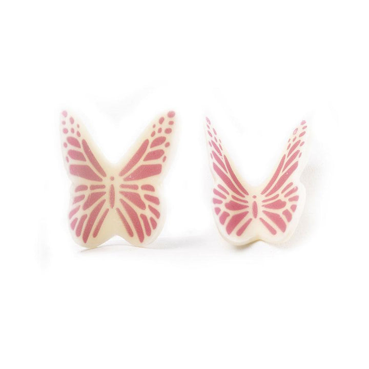 Dobla | Coloured white chocolate pink butterfly | 120 pieces