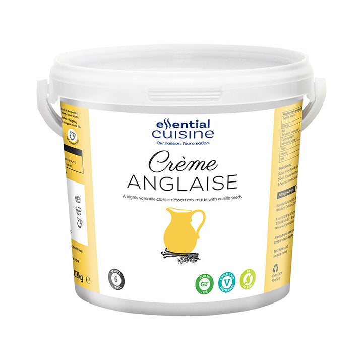 Essential Cuisine | Creme Anglaise sauce powder | Tub of 3 x 340g sachets