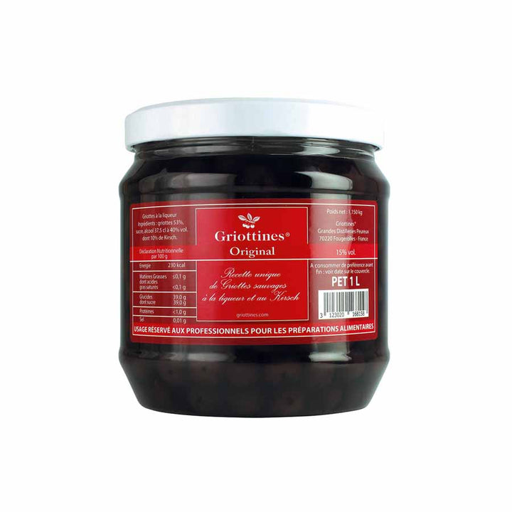 Grand Distilleries Peureux griottines in kirsch without stalks packaging