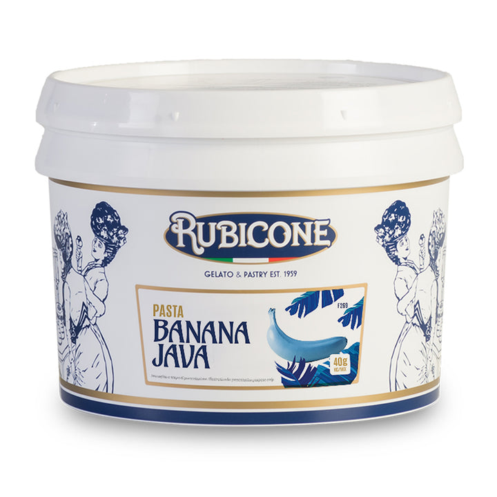 Rubicone Banana Java paste packaging