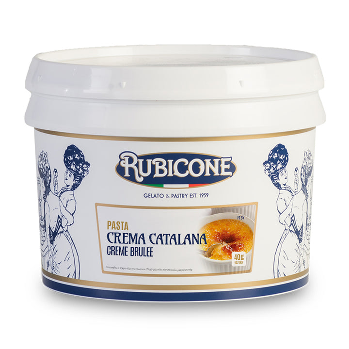Rubicone creme brulee flavour paste packaging