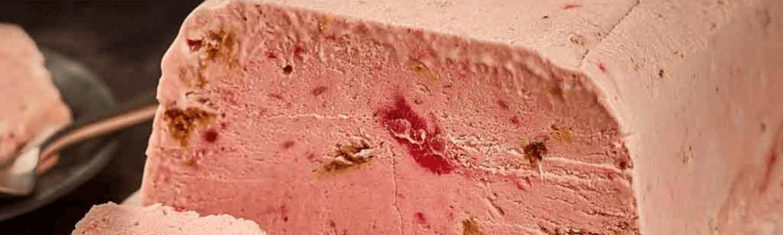 Berry and Amaretti semifreddo