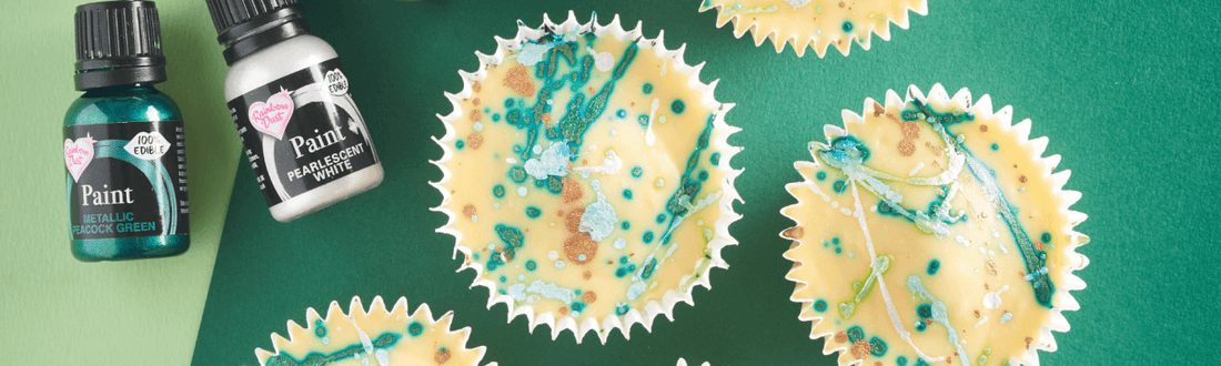 Zesty shimmer cupcakes