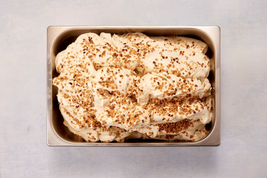 No added sugar roasted hazelnut gelato