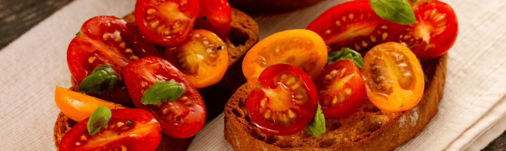 Classic tomato bruschetta with basil recipe