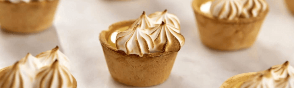Lemon meringue canapes