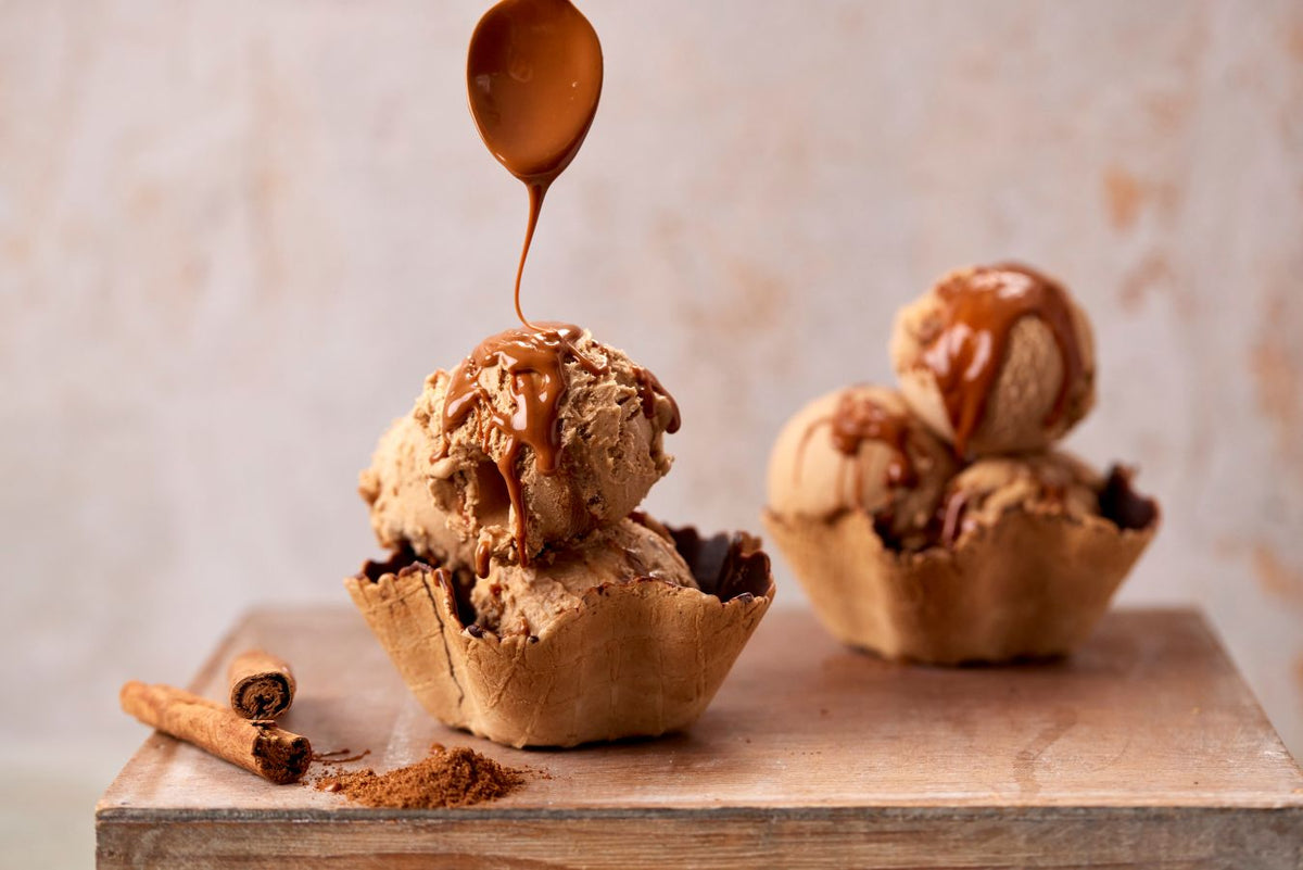 Spiced dulce de leche cheesecake gelato