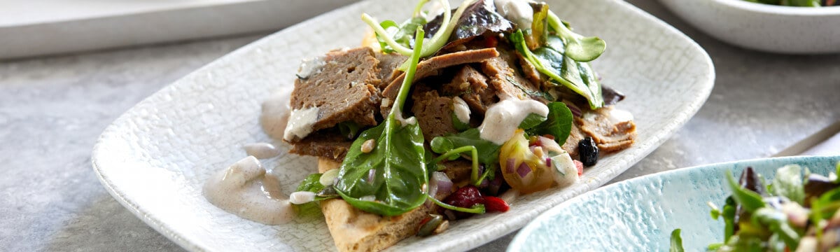 Lamb kofta and cinnamon tzatziki
