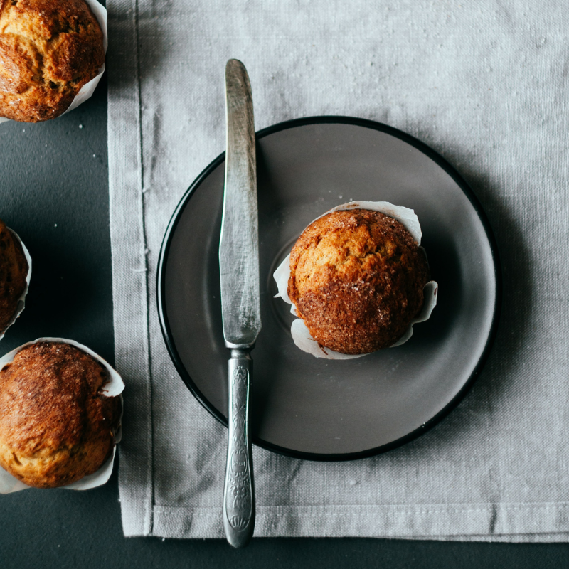 Lemon chai muffin