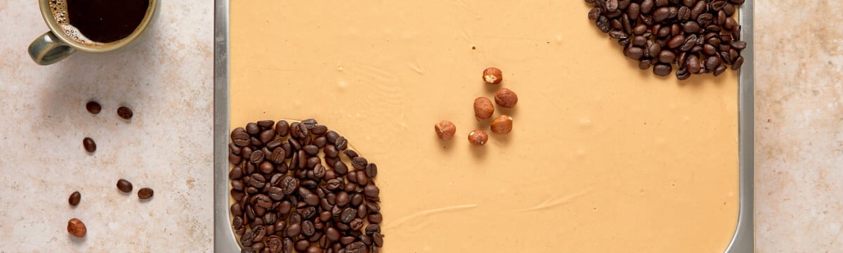 Mocha coffee bonito cremini gelato