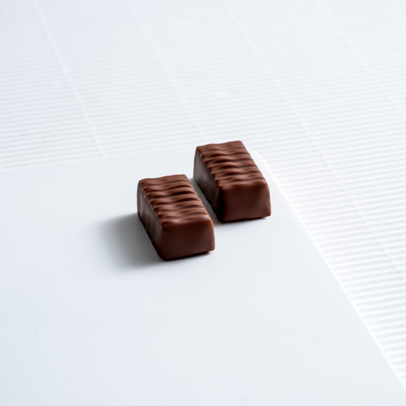 Milk chocolate marzipan truffle