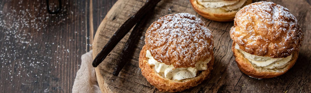 Tahiti vanilla cream choux buns