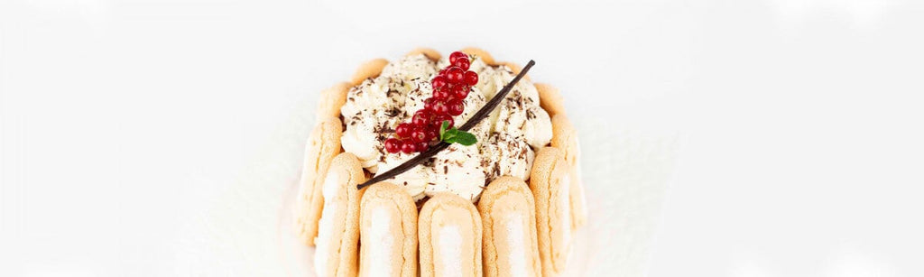 Vanilla, chocolate and Camus cognac Charlotte