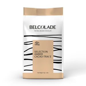 Belcolade | Cacao Trace | Amber | Salted butter caramel white chocolate | 1kg, 4kg and 15kg