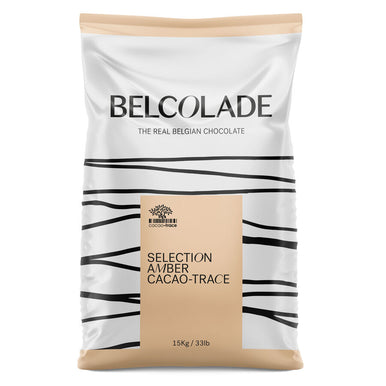 Belcolade | Cacao Trace | Amber | Salted butter caramel white chocolate | 1kg, 4kg and 15kg