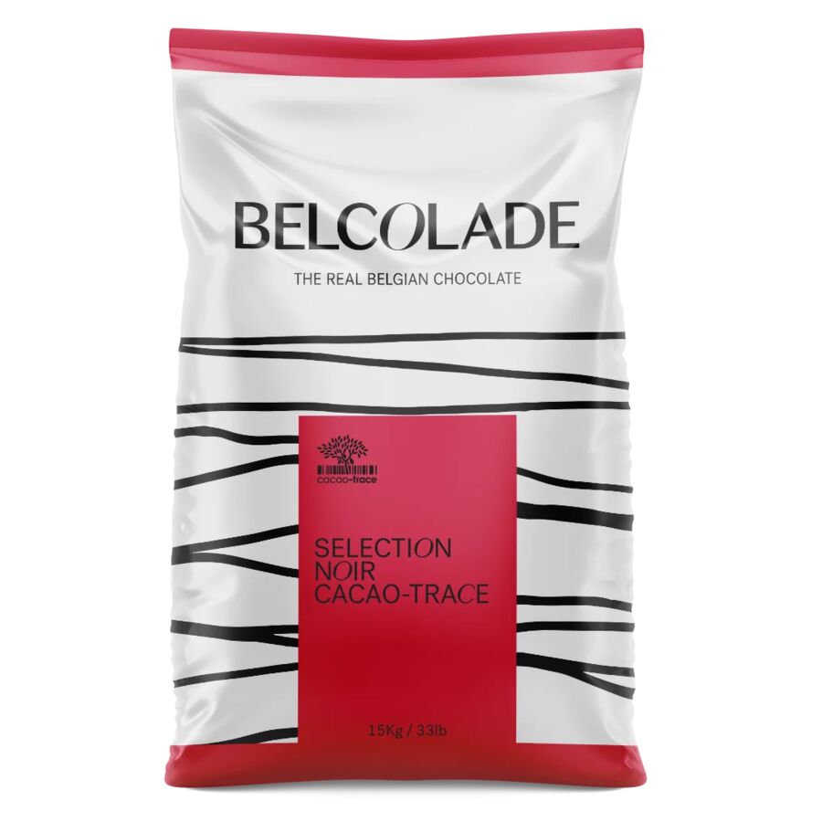 Belcolade cacao trace dark chocolate (55%) buttons - 5kg and 15kg