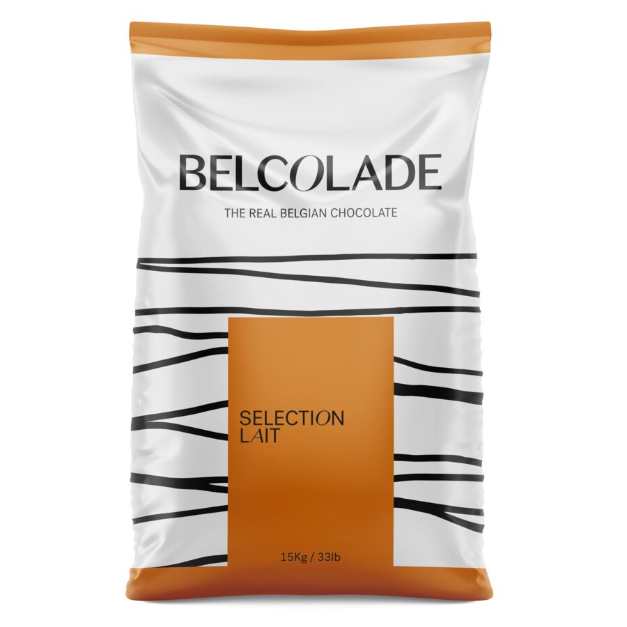 Belcolade cacao trace milk chocolate (34%) buttons - 1kg - 5kg and 15kg