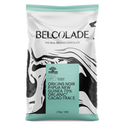 Belcolade Origins Papua New Guinea organic cacao-trace dark chocolate buttons (70%) - 15kg
