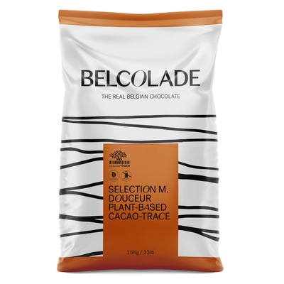 Belcolade | Cacao Trace | Vegan milk-a-like chocolate (39%) buttons | 15kg