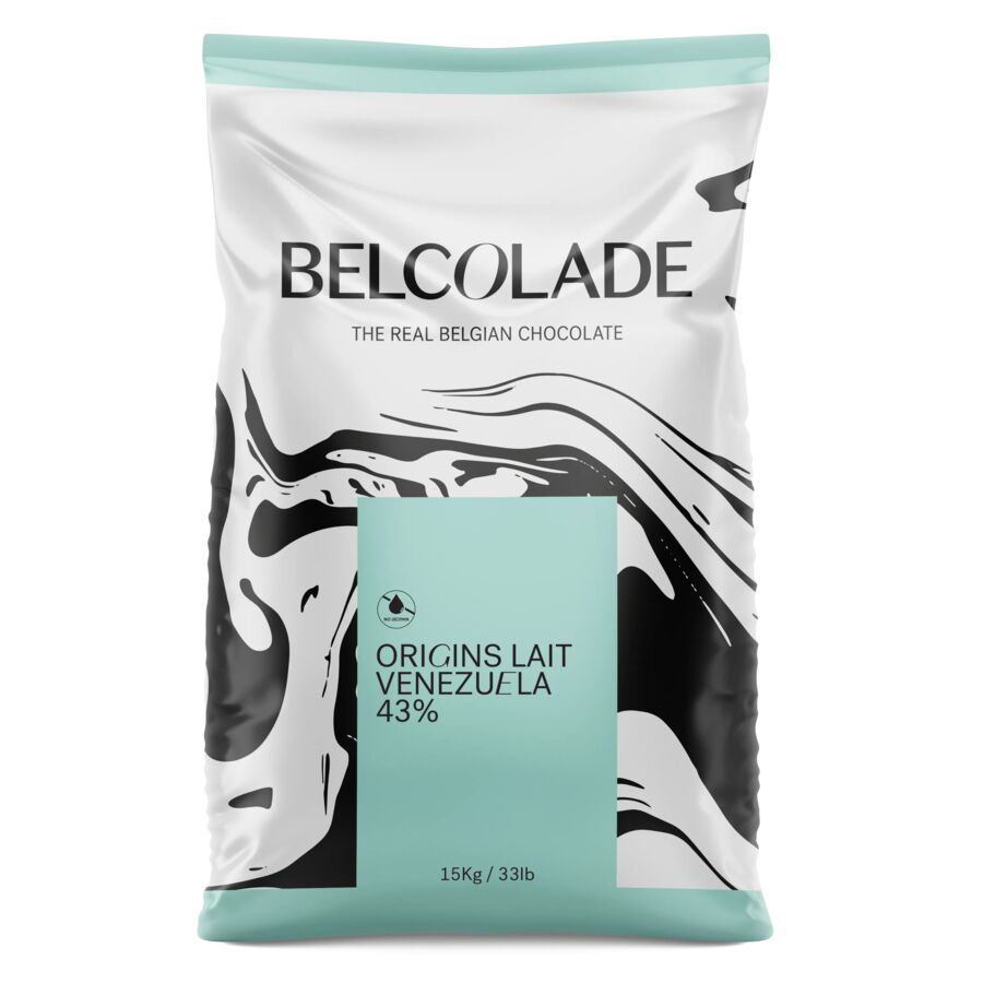 Belcolade Origins Venezuelan milk chocolate buttons (43.5%) - 15kg