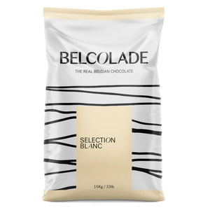 Belcolade | White chocolate (24.5%) chunks (10mm) | 15kg