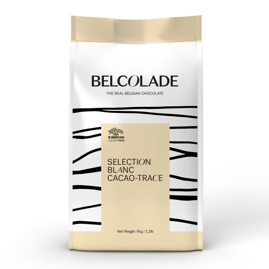 Belcolade cacao trace white chocolate (30%) buttons - 1kg - 5kg and 15kg