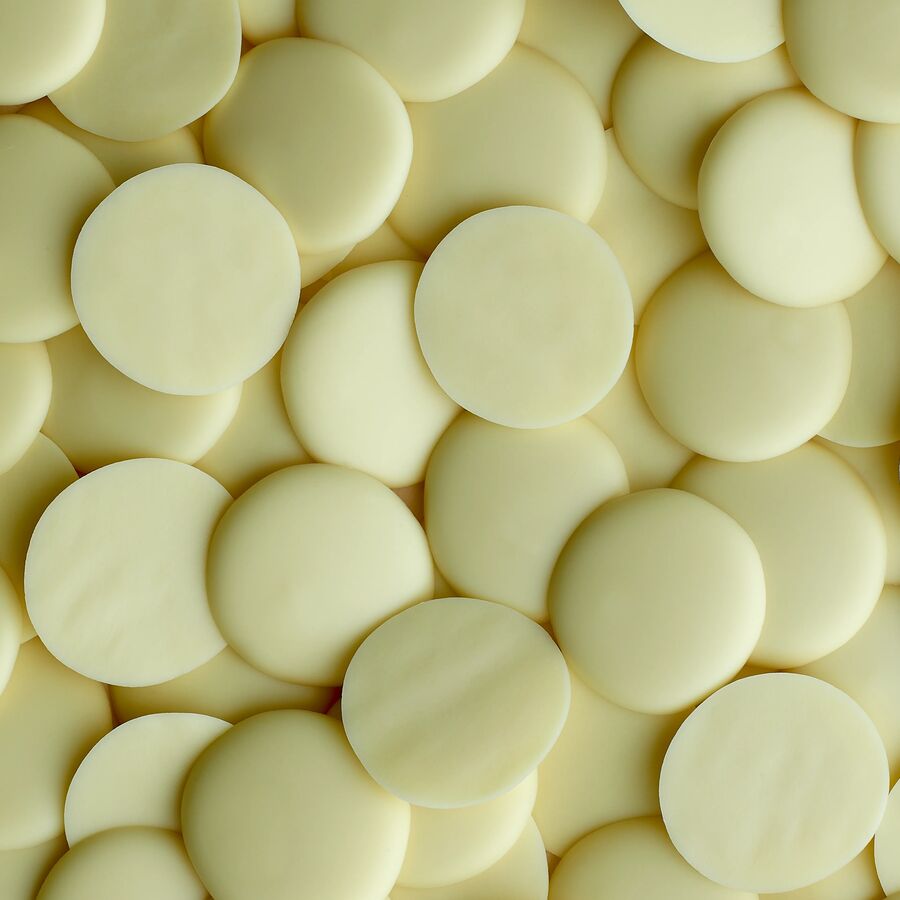 Belcolade cacao trace white chocolate (30%) buttons - 1kg - 5kg and 15kg