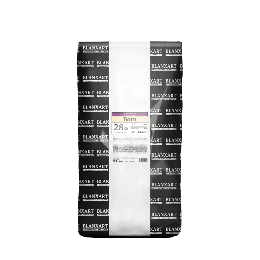 Blanxart Professional RA Born 28% white chocolate mini buttons - 12kg