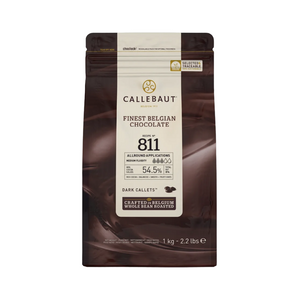 Callebaut | Recipe 811 | Dark chocolate (54.5%) buttons | 2.5kg and 10kg