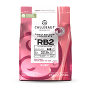 Callebaut ruby chocolate buttons - 2.5kg and 10kg