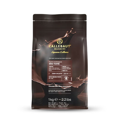 Callebaut Sao Thome dark chocolate (70%) buttons - 1kg
