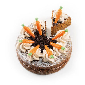 Barbara Decor | Orange coloured white chocolate carrot | 336 pieces