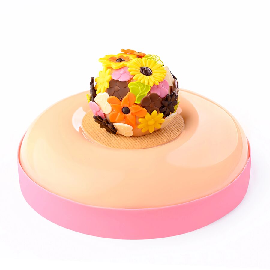 Barbara Decor | Multicoloured white chocoate flower set | 252 pieces
