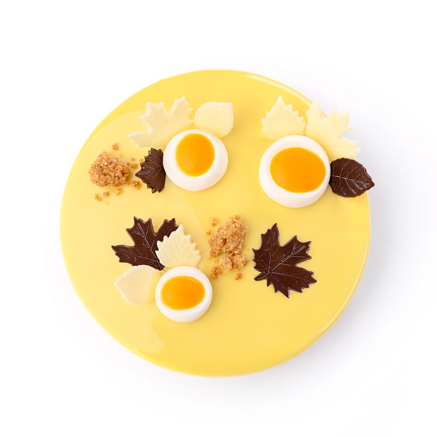 Barbara Decor dark chocolate leaves set - 216 pieces
