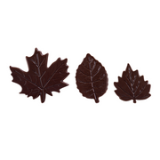 Dark Chocolate Leaves Set 30x45mm