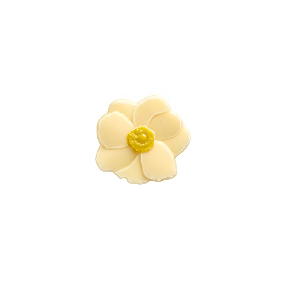 Barbara Decor Magnolia Flower White 30x34mm