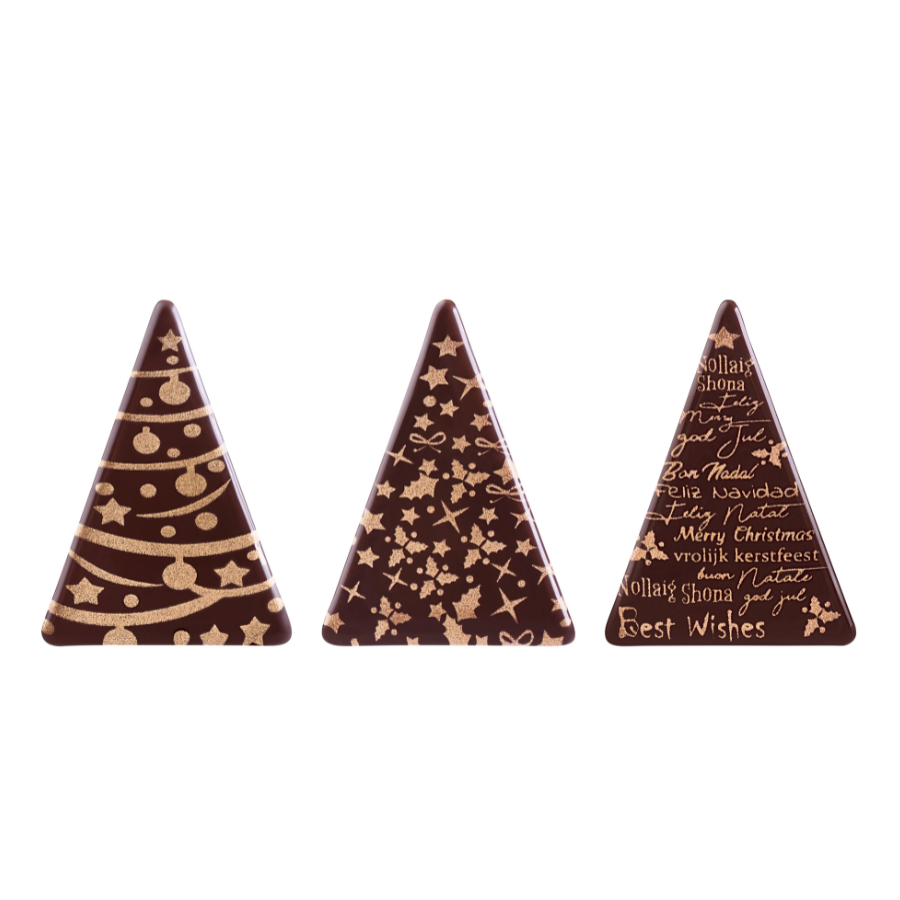 Dark Chocolate Christmas - Gold 48mm